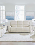 Raymond Leather Power Reclining Loveseat