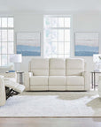 Raymond Leather Power Reclining Loveseat
