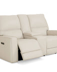 Raymond Leather Power Reclining Loveseat
