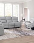 Kenneth Leather Power Reclining Sofa