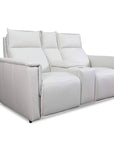 Chauncey Leather Power Reclining Loveseat with Center Console