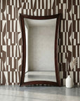 Hour Glass - Floor Mirror - Brown
