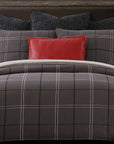 Heath - King Comforter Set Set of 3 - Graphite