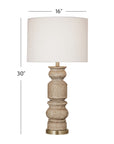 Helford - Table Lamp - Light Brown / White