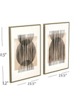 Together Canvas Art Set of 2 - Light Brown