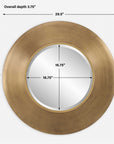 Contessa - Round Mirror - Gold
