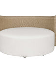 Sunset - Outdoor Round Swivel Day Bed - White
