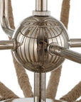 Lovelock - 4 Light Rope Empire Chandelier - Light Brown
