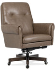 EC - Lenora Swivel Tilt Executive Chair - Dark Brown