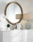 Spera - Round Mirror - Gold