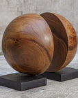 Teak And Noir - Bookends (Set of 2) - Light Brown