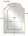 Francoli - Arch Mirror - Gold