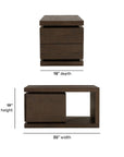 Athens - End Table - Chocolate Brown