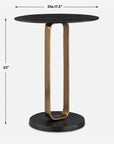 Aperture - Accent Table - Brass