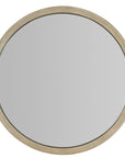Cascade - Round Mirror - Light Brown