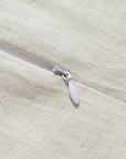 100% French Flax Linen - Queen Duvet Cover Set Set of 3 - Natural