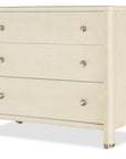 Archives - Raffia Three-Drawer Chest - Beige