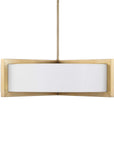Cresson - 4 Light Drum Pendant - White / Gold