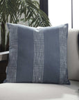 Caper - Outdoor Pillow - Slate Blue