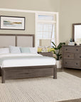 Custom Express - Upholstered Bed - Pebble Grey