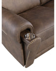 SS - Duncan Power Loveseat With Power Headrest & Lumbar - Dark Brown