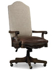 Rhapsody - Tilt Swivel Chair - Beige / Dark Brown