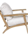 Laid - Back Sheepskin Accent Chair - White