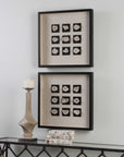 Geode - Linen Shadow Box - Black