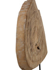 Wood Sculpture - Light Brown / Black