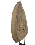 Wood Sculpture - Light Brown / Black