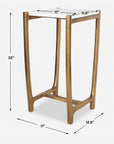 Affinity - White Marble Accent Table