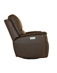 Henry - Power Swivel Gliding Recliner With Power Headrest, Lumbar, Heat & Massage