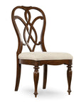 Leesburg - Splatback Side Chair Set of 2 - Beige / Dark Brown