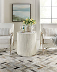 Serenity - Swale Round Side Table - White