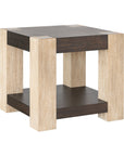 Harmony - End Table - Carbon Mindi / Blonde Acacia