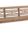 Antique - Plantation Grown Teak Bench - Dark Brown