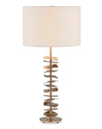 Akoa - Metal Disc Table Lamp - Brass,Gold