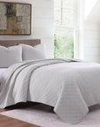 Cotton Comfort - Full/Queen Quilt Set Set of 3 - Gray
