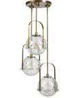 Mimas - 3 Light Cluster Pendant - Gold