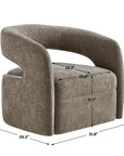Breis - Swivel Barrel Chair - Gray