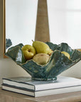 Verdant Bloom - Outdoor Bowl - Emerald Green