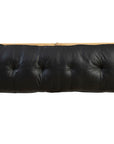 Osborne - Leather Bench - Black / Light Brown