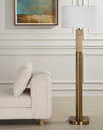Knox - Travertine Floor Lamp