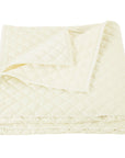 Velvet Diamond - Twin Quilt - Cream
