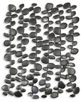 Skipping - Stones Forged Iron Wall Art - Black