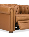 MS - Glover Power Recliner With Power Headrest - Brown