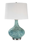 Celinda - Glass Lamp - Blue Gray
