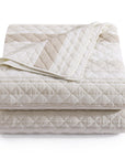 Mystic Stripe - King Cotton Gauze Quilt Set (Set of 3) - Taupe
