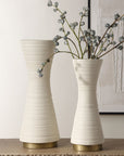 Ridgeline - White Vases (Set of 2)
