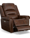 Oscar - Power Recliner With Power Headrest - Pumpernickel
